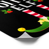 Cool Mom Christmas Elf Matching Pajama X-mas Party Poster (Hoek)