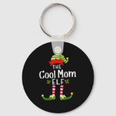 Cool Mom Christmas Elf Matching Pajama X-mas Party Sleutelhanger (Voorkant)