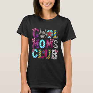 Cool mom club retro luipaard disco hand leuk humor t-shirt