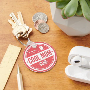 Cool Mom Club Vintage Retro Moeder Design Sleutelhanger