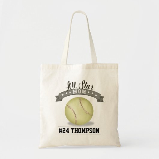Cool Mom Custom All Star Softball Tote Bag (Voorkant)