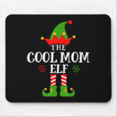 Cool Mom Elf Funny Matching Family Christmas Pajam Muismat (Voorkant)