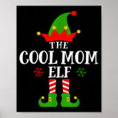 Cool Mom Elf Funny Matching Family Christmas Pajam Poster (Voorkant)