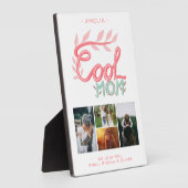 Cool Mom Hand Lettering Moederdag 4 Foto Fotoplaat (Zijkant)