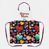 Cool Mom Hearts Schort (Voorkant)