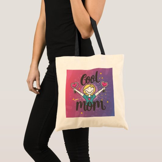 Cool Mom Moederdag Canvas tas (Voorkant (product))