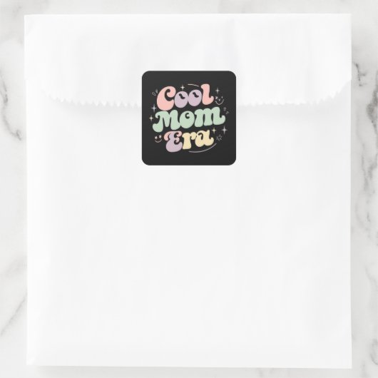 Cool Mom - Mom Gifts - Voor Moederdag Vierkante Sticker (Tas)
