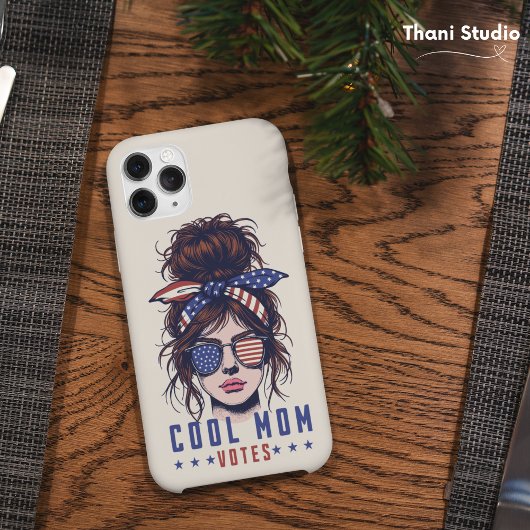 Cool Mom stemt  rommelig haar Lady Election Case-Mate iPhone Case
