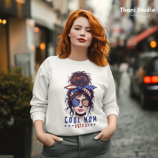 Cool Mom stemt  rommelig haar Lady Election Trui