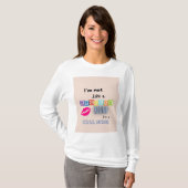 "Cool Mom Vibes" T-shirt met lange mouwen (Voorkant volledig)