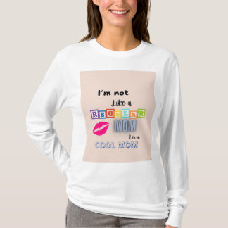 "Cool Mom Vibes" T-shirt met lange mouwen