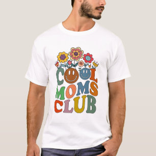 Cool Moms Club Funny Groovy Moederdag T-shirt