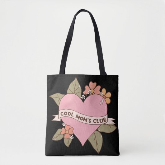 Cool Mom's Club Gepersonaliseerd Monogram Tote Bag (Voorkant)