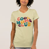 Cool Moms Club Groovy Retro Zomervibes Sad Beige T-shirt (Voorkant)
