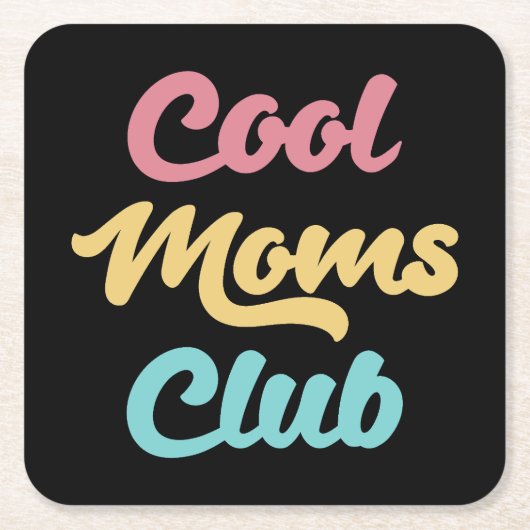 Cool Moms Club II Kartonnen Onderzetters (Voorkant)