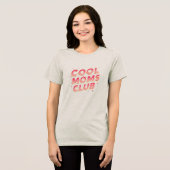 Cool Moms Club Retro Sparkle Tri-Blend Shirt (Voorkant volledig)