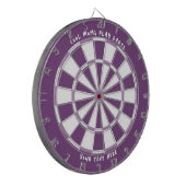 "COOL MOMS PLAY DARTS" met aangepaste kleuren en t Dartbord (Voorkant Links)