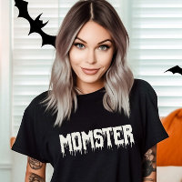 Cool Momster Drippy Script Fun Mom's Halloween
