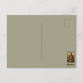 Cool Mona Lisa Hippie Campervan Briefkaart (Achterkant)