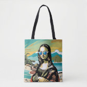 Cool Mona Lisa Tote Bag (Voorkant)