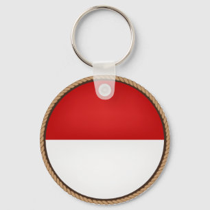 Cool Monaco-vlaggenzegel Sleutelhanger