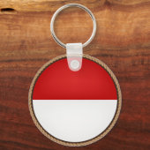 Cool Monaco-vlaggenzegel Sleutelhanger (Voorkant)