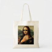 Cool Monalisa Selfie Tote Bag (Voorkant)