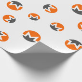 Cool Monero Cryptocurrency Sign Patroon Cadeaupapier (Hoek)