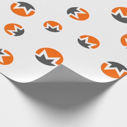 Cool Monero Cryptocurrency Sign Patroon Cadeaupapier (Hoek)