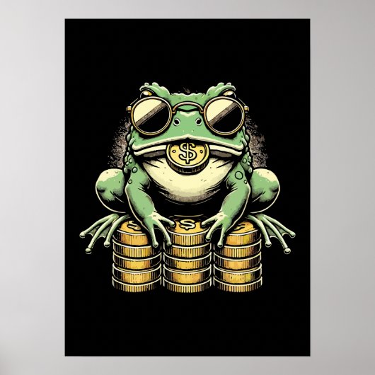 , Cool Money Frog, Lucky Toad, Jin Chan Poster (Voorkant)