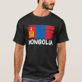 Cool Mongolia Flag T-shirt (Voorkant)