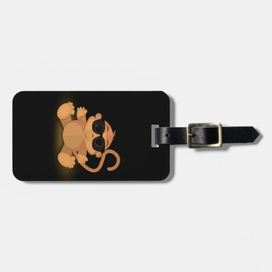 Cool Monkey Bagagelabel (Voorkant horizontaal)