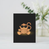 Cool Monkey Briefkaart (Staand voorkant)