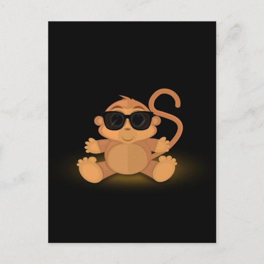 Cool Monkey Briefkaart (Voorkant)