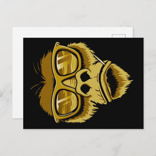 Cool Monkey Gorilla | Moderne Pop schilderen Feestdagenkaart (Voorkant / Achterkant)