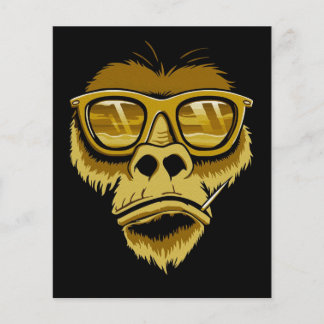 Cool Monkey Gorilla | Moderne Pop schilderen Flyer