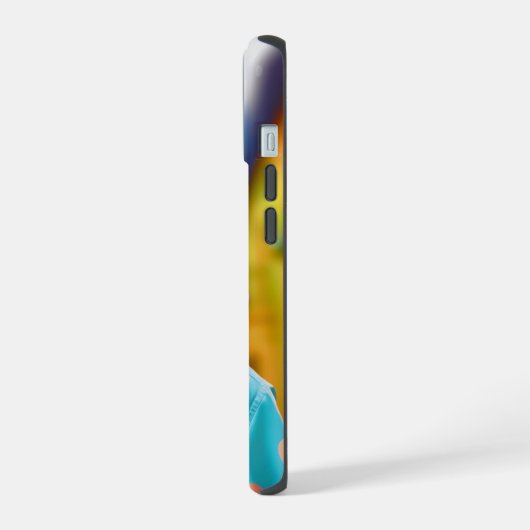 Cool Monkey met hoofdtelefoon iPhone 15 Case (Linkerkant)