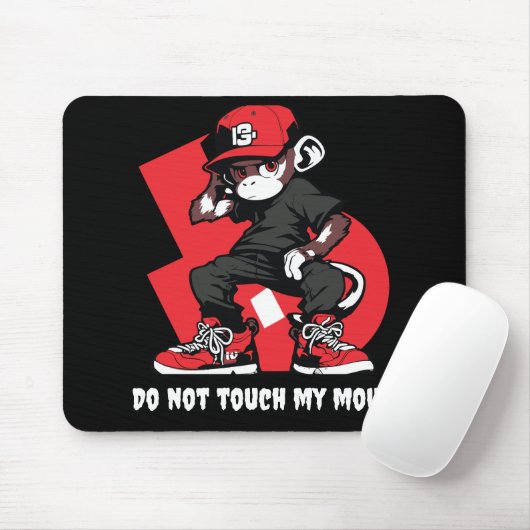 Cool Monkey Mouse Pad Muismat (Met muis)