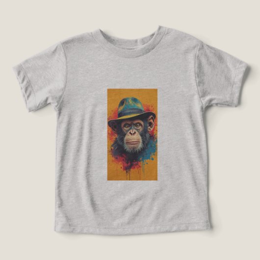 Cool Monkey Pet Graphic T-shirt (Design voorkant)
