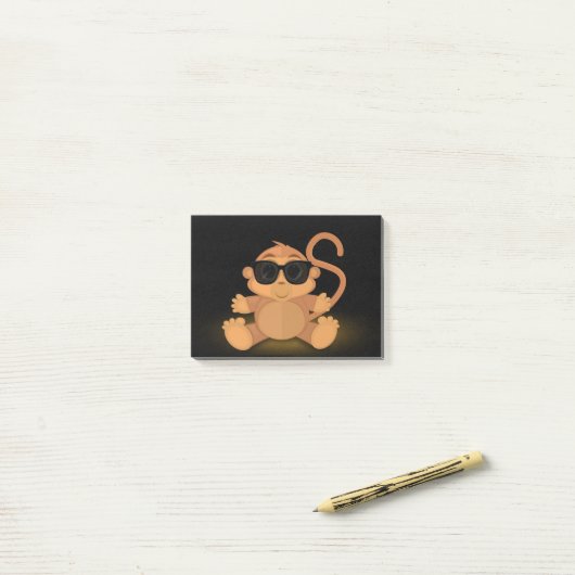 Cool Monkey Post-it® Notes (Op bureau)