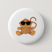 Cool Monkey Ronde Button 5,7 Cm (Voorkant)