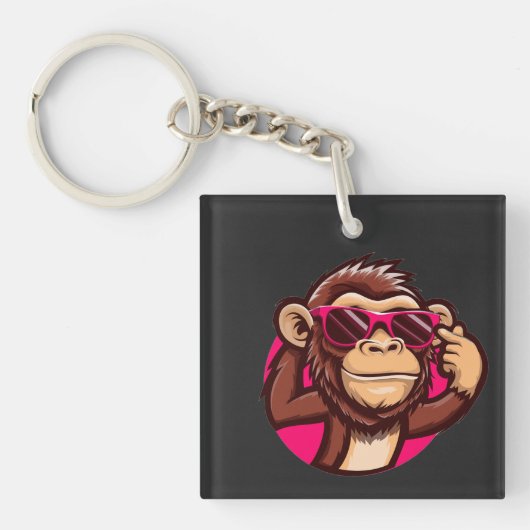 Cool Monkey-sleutelhanger Sleutelhanger (voorkant)