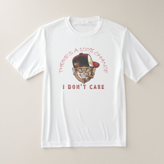 Cool Monkey With Hat & Cigar – “100% Chance I Don’ T-shirt (Laagn)