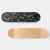 Cool Monochromatic Urban Street Art Geïnspireerd Persoonlijk Skateboard (Horizontaal)