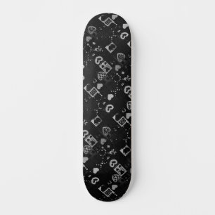 Cool Monochromatic Urban Street Art Geïnspireerd Persoonlijk Skateboard
