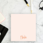 Cool Monochrome Blush Roze Trendy Script Monogram Notitieblok<br><div class="desc">Verhoog uw ervaring met het maken van notities met onze Cool Monochrome Blush Pink Trendy Script Monogram Post-it Notes - de perfecte mix van stijl en functionaliteit. Deze gepersonaliseerde post-it notities zijn ontworpen om een vleugje verfijning toe te voegen aan uw dagelijkse taken. Het hippe scriptmonogram, gecombineerd met het elegante...</div>