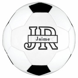 Cool Monogram Aangepaste Naam Klassieke Voetbal Vo