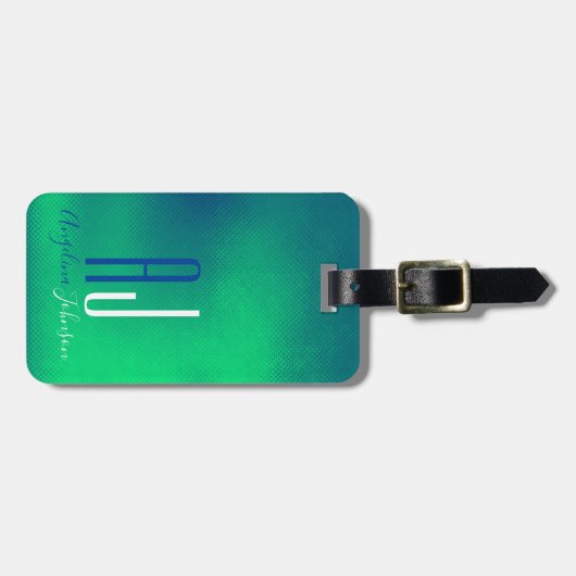 Cool Monogram Bagagelabel (Voorkant horizontaal)