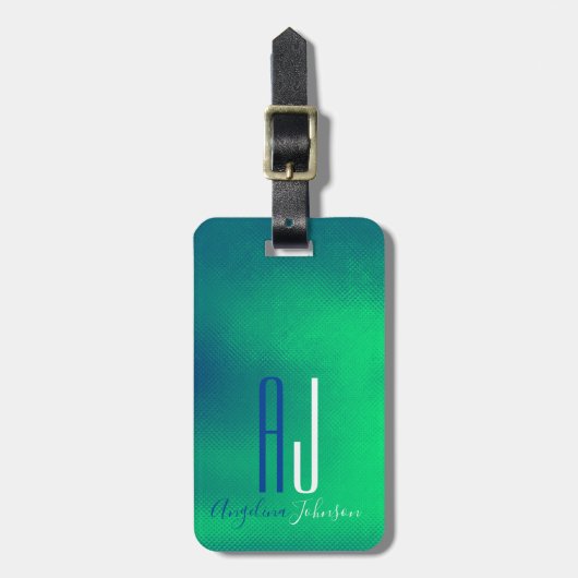 Cool Monogram Bagagelabel (Voorkant verticaal)