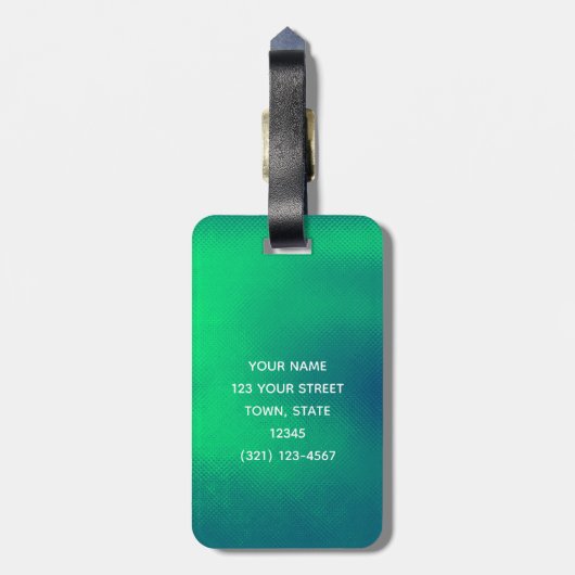 Cool Monogram Bagagelabel (Achterkant verticaal)